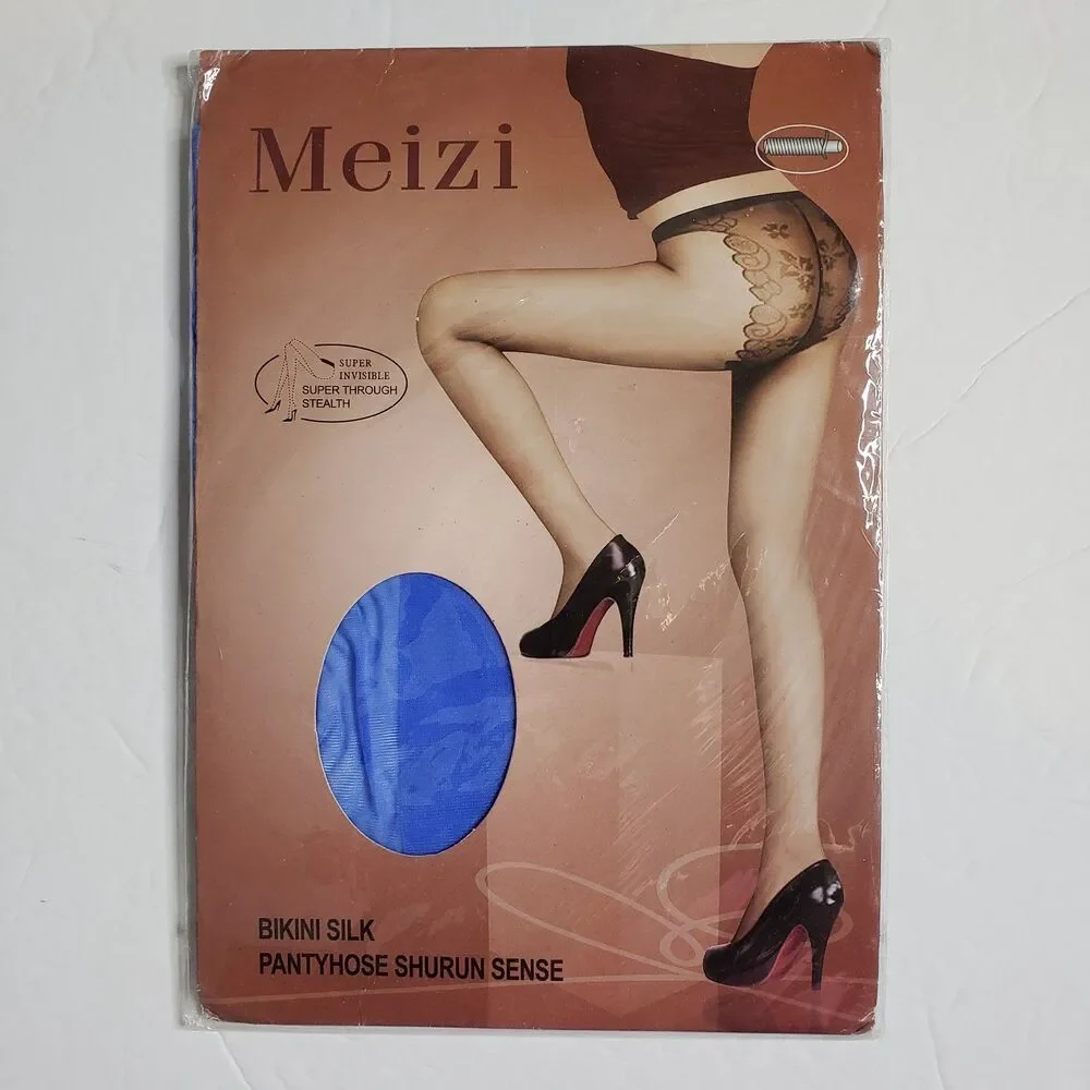 MEIZI Bikini Slik Pantyhose Tights Shurun Sense Bright Blue NEW
